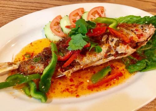 Red Snapper with Sweet Thai Chili Sauce